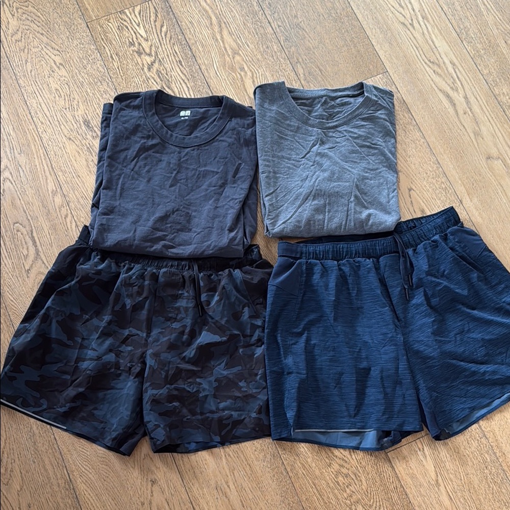 Men's Lululemon and Uniqlo Workout bundle, XL